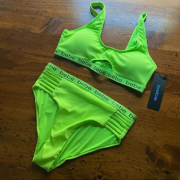 Bebe Swim Bebe Key Lime Bikini Small Poshmark